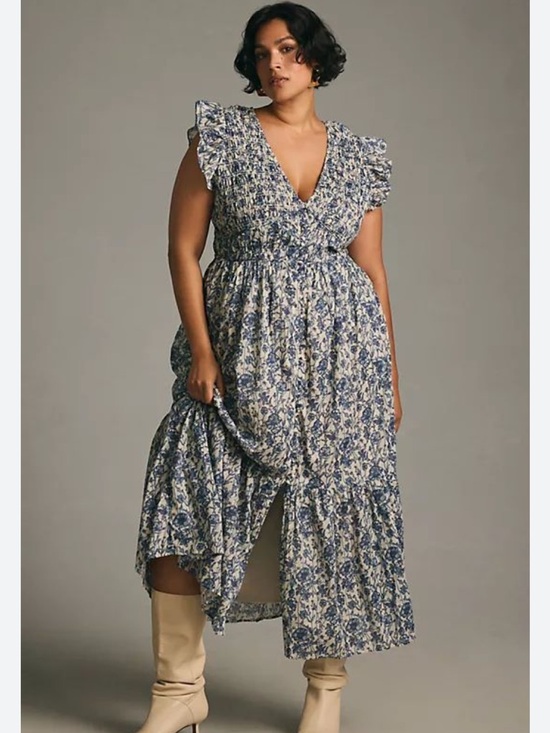 Anthropologie Peregrine Midi Dress - Picture 7 of 8